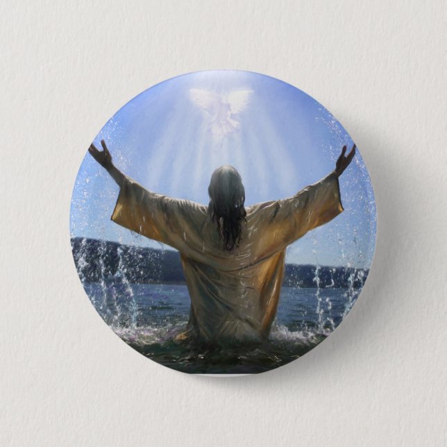 Jesus Reigns 2 Inch Round Button (Front)