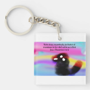 jesus rejoice keychain