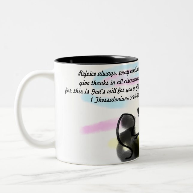 jesus rejoy Two-Tone coffee mug (Left)