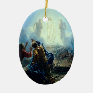 Jésus religieux en ornement de peinture de forme