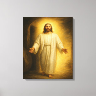Jesus Resurrected From the Tomb™ LDS Art Canvas