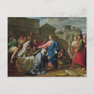 Jesus Resurrecting the Son of the Widow of Naim Postcard