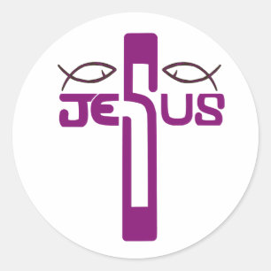 Jesus Resurrection Sunday Classic Round Sticker