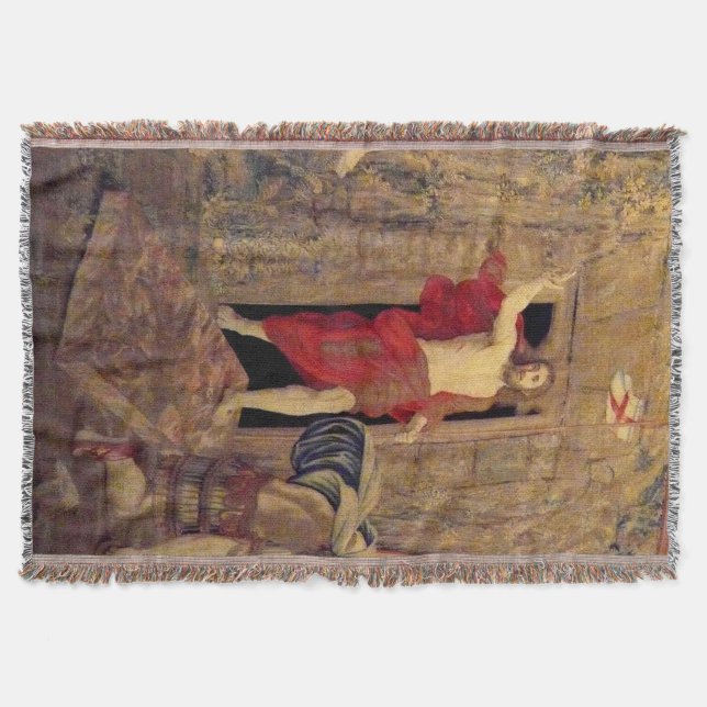 Jesus Resurrection Throw Blanket (Front)