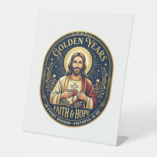 Jesus Retirement Vintage Shirt Christian Pedestal Sign