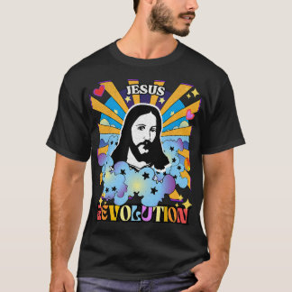 Jesus-Revolution Bible Verse Christian Church Retr T-Shirt