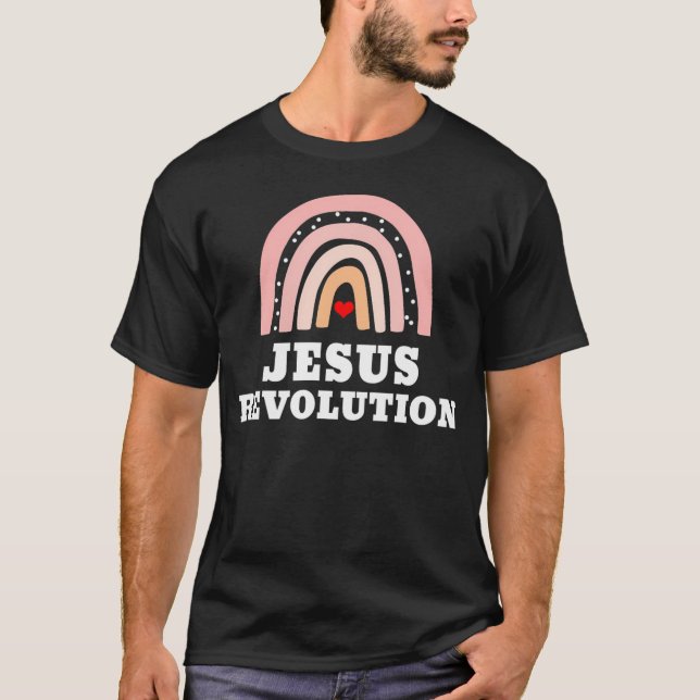 Jesus Revolution V-Neck              T-Shirt (Front)