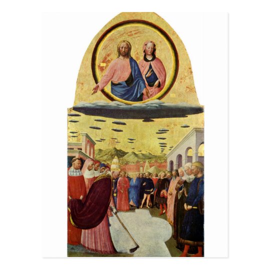 Jesus Rides a UFO Postcard