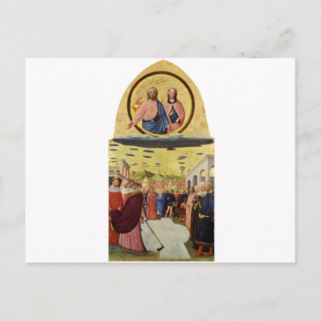 Jesus Rides a UFO Postcard (Front)