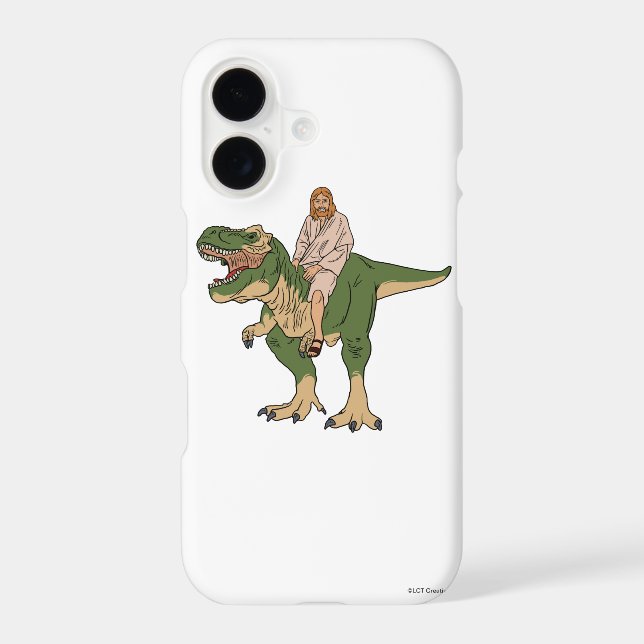 Jesus Riding T-Rex (Back)