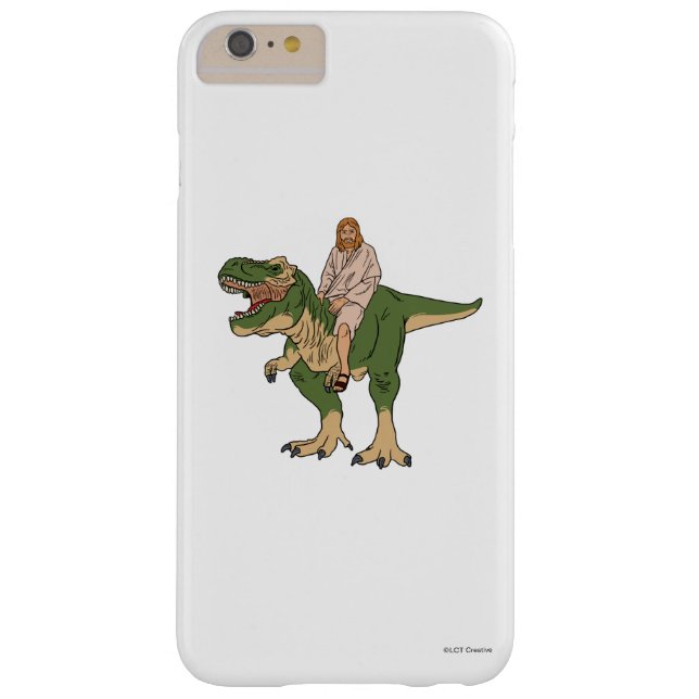 Jesus Riding T-Rex Case-Mate iPhone Case (Back)