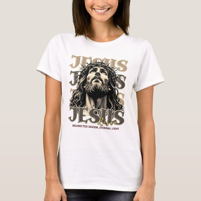 Jesus Risen - Jesus Christ Artistic  T-Shirt (Front)