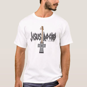 Jesus Rocked Christian Music By Jesus Surfed Appar T-Shirt