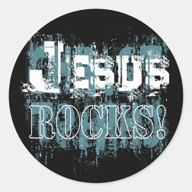 Jesus Rocks ! Autocollant (Devant)