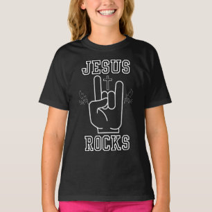 Jesus Rocks Biblical Festival Girl's T-Shirt