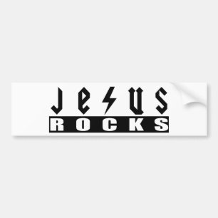 Jesus Rocks Bumper Sticker