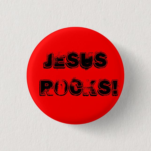 Jesus Rocks! - Customized - Custom... - Customized 1 Inch Round Button (Front)