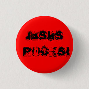 Jesus Rocks! - Customized - Custom... - Customized 1 Inch Round Button