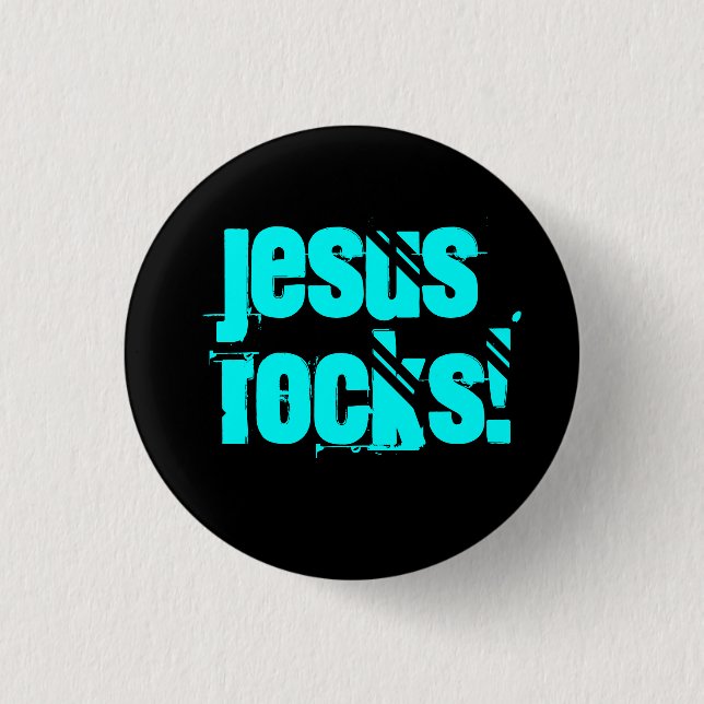 Jesus Rocks! - Customized - Customized 1 Inch Round Button (Front)