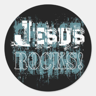 Jesus Rocks! Sticker