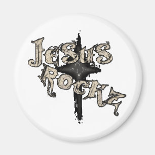 Jesus Rockz Christian Magnet