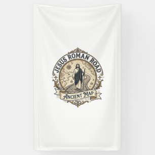Jesus Roman Road Ancient Map Jesus Roman Road Anci Banner