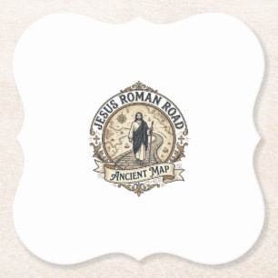 Jesus Roman Road Ancient Map Jesus Roman Road Anci Paper Coaster