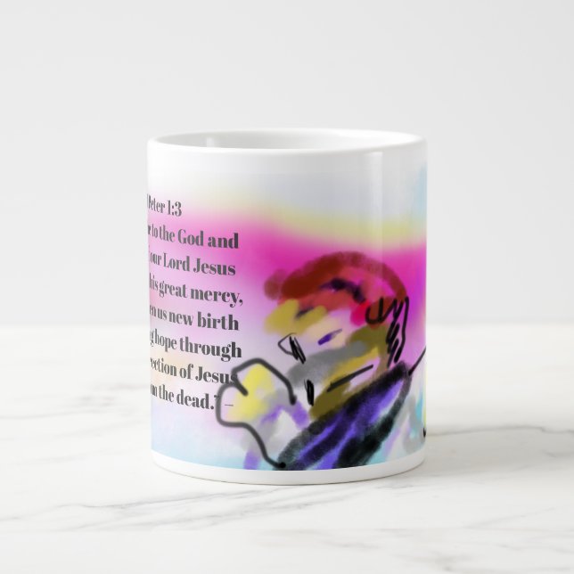 jesus  rose  large coffee mug (Front)