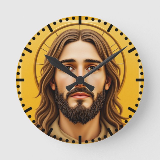 JESUS ROUND CLOCK (Front)