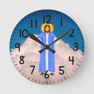 Jesus round clock