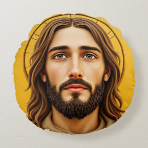 JESUS ROUND PILLOW