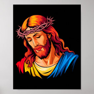 Jesus Rtrait Art Christian Religious  Poster