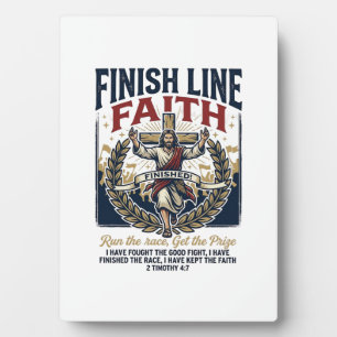 Jesus Running Marathon Vintage Shirt Christian Gra Plaque