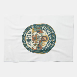 Jesus RV Camper Life Vintage Shirt Christian Graph Kitchen Towel