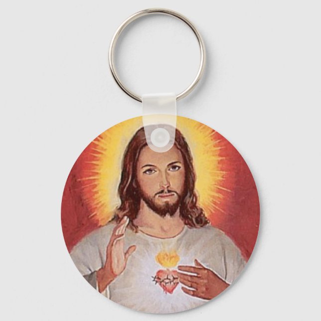 Jesus sacred heart keychain (Front)