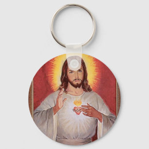 Jesus sacred heart keychain