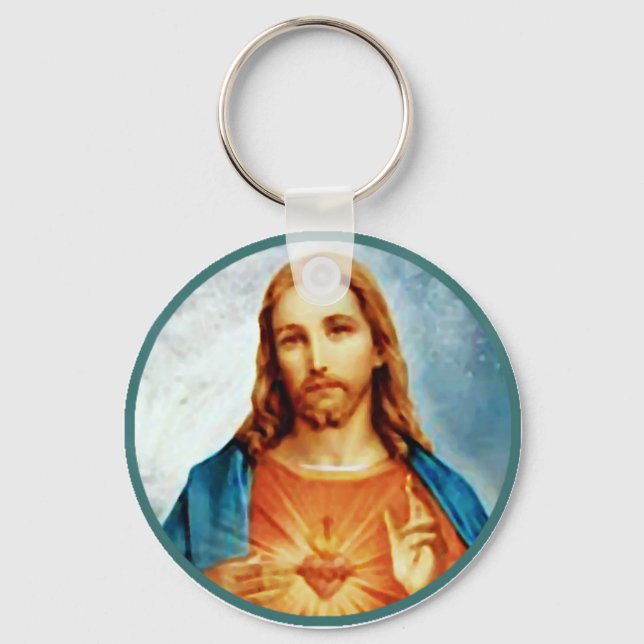 Jesus' Sacred Heart keychain (Front)