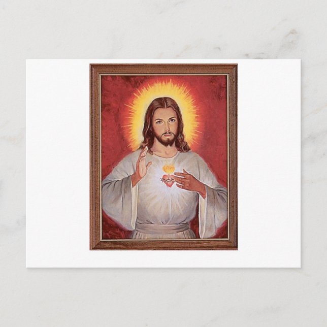 Jesus sacred heart postcard (Front)
