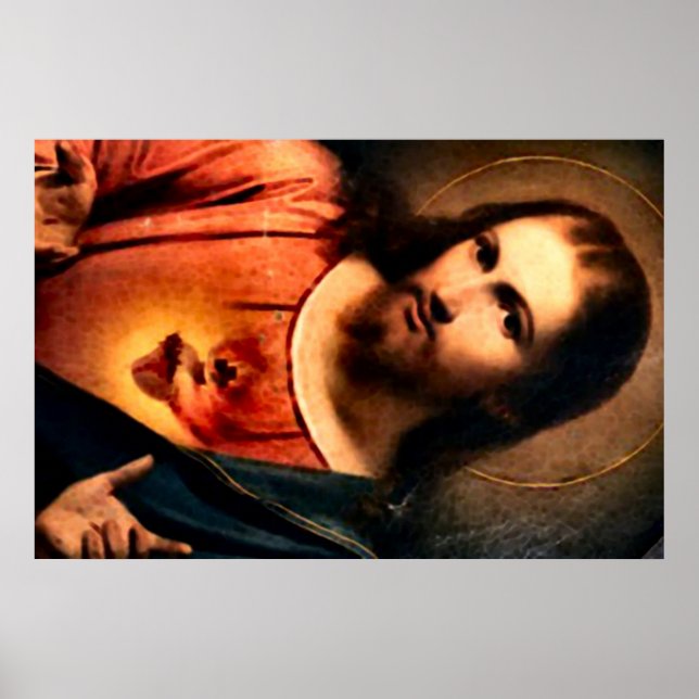 Jesus - Sacred Heart Poster (Front)