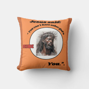 "Jesus said:" Throw Pillow