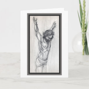 "Jesus sans Cross." Greeting Card