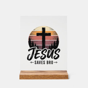 Jesus Sauve Frère Vintage Chemise Croix Chrétienne