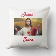 Jésus Sauve Jeu Oreiller