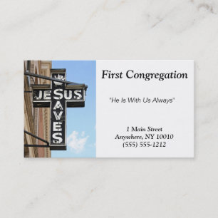 Jésus sauve le Carte de visite