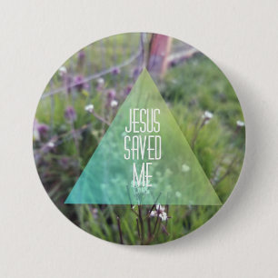 JESUS SAVED botton 3 Inch Round Button