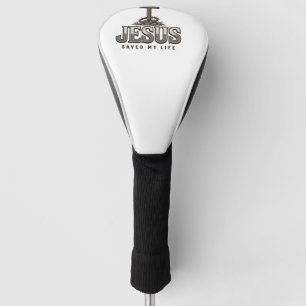 Jesus Saved My Life Vintage Engraving Christian De Golf Head Cover