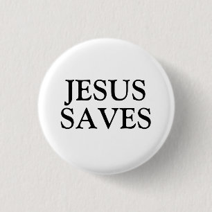 Jesus Saves 1 Inch Round Button