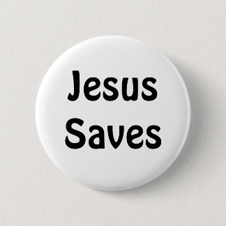 Jesus Saves 2 Inch Round Button