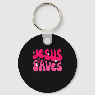 Jesus Saves Bible Verse Christian Faith Religious  Keychain
