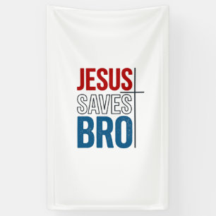 Jesus Saves Bro Christian Typography T-Shirt Desig Banner